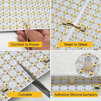 Panel LED Ultra Delgado y Flexible, DC24V, Cortable, CCT 2700k-6500k, Panel LED de Alta Calidad SMD2835, Panel Brillante para Mármol