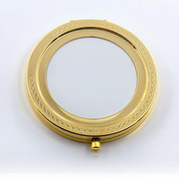 Miroirs cosmétiques portables double face, supports vierges pour miroirs de maquillage DIY, petite taille, usage commercial, vente directe usine