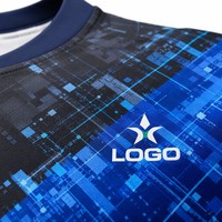 Ensemble de maillots de football personnalisés EURO Club Digital Glitch 26/27, en polyester à séchage rapide, kit de maillot de football OEM
