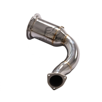 Header Knalpot Downpipe 200CELL High Flow Langsung dari Pabrik, Peningkatan Tenaga untuk Porsche Cayenne E3 3.0T 2018+ SS304, Upgrade Dumppipe