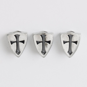 Venta al por mayor: Colgante de cuchillo, pieza de rosario, escudo católico, tendencia para la fabricación de rosarios - Product Image 2