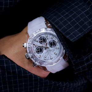 Montres à quartz de luxe personnalisées pour hommes de haute qualité avec mouvement japonais VK63 et cristal saphir de 41 mm - Product Image 1