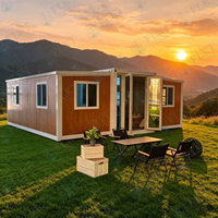 FLKT Prix d'usine Prêt à expédier Maison modulaire pliable préfabriquée extensible Villa de luxe en conteneur pour complexe hôtelier et camp de travail