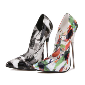 Sh12348a Drop Shipping scarpe di alta qualità artigli Femme Taille 44 16cm tacco donna 2024 - Product Image 4