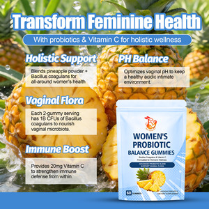 Gummies Probiotiques Équilibre Féminin OEM/ODM Well Body – Soutien de la Flore Vaginale et de la Santé des Voies Urinaires avec Vitamine C - Product Image 6