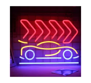 Snelle Levering Custom Led Open Teken 12V Oem Neon Nachten Glow-In-The-Dark Verf-Multi-Oppervlak Een