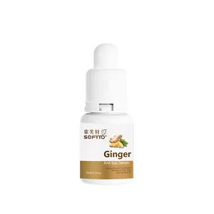 SOFTTO OEM, venta al por mayor, aceite de jengibre, aceite para el cabello, suero anticaspa para el cabello, 3 años, aceite vegánico para el crecimiento del cabello, 30ML/tamaño regular personalizado