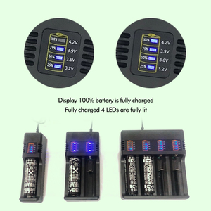 <span class=keywords><strong>Chargeur</strong></span> de batterie universel 1 2 <span class=keywords><strong>4</strong></span> emplacements <span class=keywords><strong>Chargeur</strong></span> de batterie au lithium USB <span class=keywords><strong>Chargeur</strong></span> de batterie au lithium-ion pour 21700 18650 18500 16340 - Product Image 3