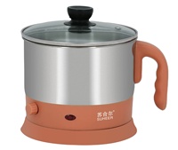 Casserole électrique en acier inoxydable, multicuiseur, revêtement antiadhésif, capacité de 1,5 L, 900 W, commande mécanique, pour usage domestique et hôtelier