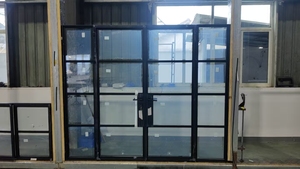 Steel French Door | Modern Interior <b>Swing</b> with Tempered Glass & Slim <b>Frame</b> <b>for</b> Luxurious Living Spaces - Product Image 3