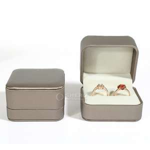 Gold Customized Jewellery Pu Leather <b>Box</b> Ring Boxes <b>Jewelry</b> Packaging <b>Necklace</b> <b>Box</b> Custom logo Luxury <b>Box</b> - Product Image 4