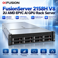 XFusion FusionServer 2158H V8 2U AMD EPYC AI GPU Rack Server untuk Inferensi AI, Pembelajaran Mendalam, dan HPC