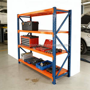 Factory 800kg Medium Duty 5 Steel Rack Corrosion Protected Stacking Shelves for Garage Storage Organization Warehouse <strong>Shelving</strong> - Product Image 1