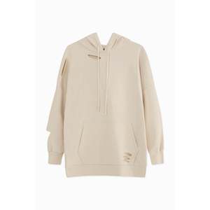 เสื้อสเวตเตอร์มีฮู้ดผู้หญิง แขนยาวแบบถัก ไหล่ตก สวมใส่สบายๆ - Product Image 2