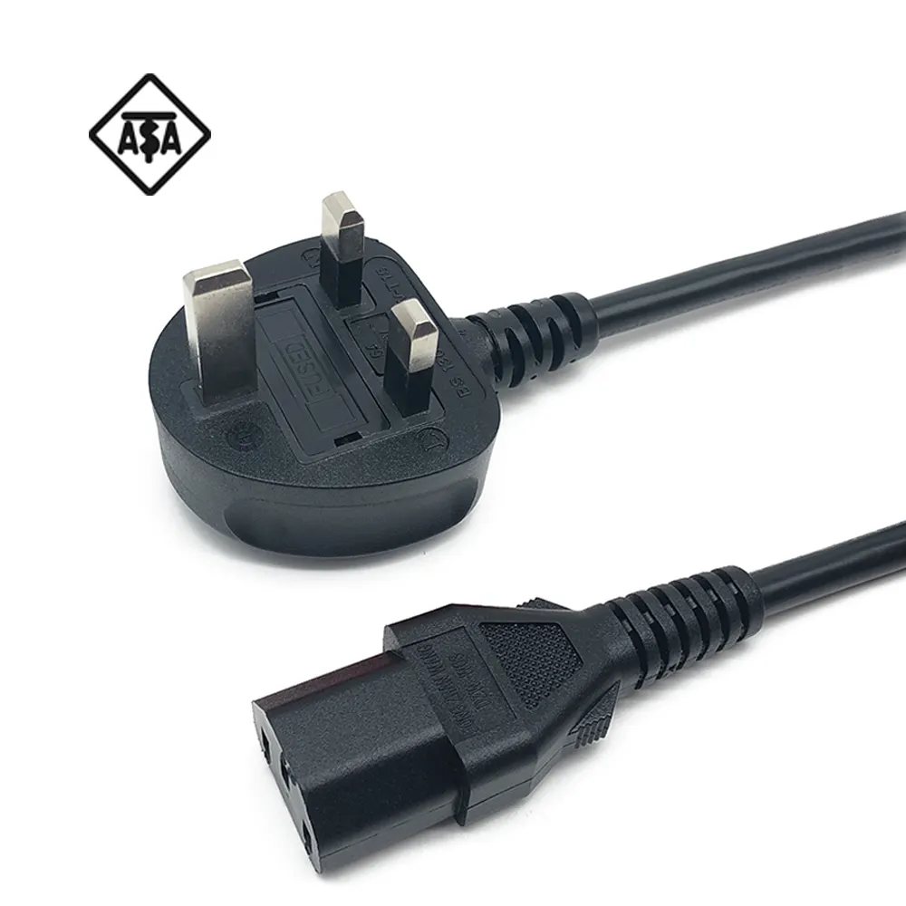 Rts Dongzhanwang Supply Power Kabel 3Pin Iec C13 Netsnoer Ac Vrouwelijke Uiteinden Uk Netsnoer