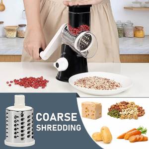 Kitchen Tools & Gadgets <b>Vegetable</b> <b>Cutter</b> Potato <b>Cutter</b> Round Rotary Cheese Grater Multifunctional Machine With Handle Utensils - Product Image 3