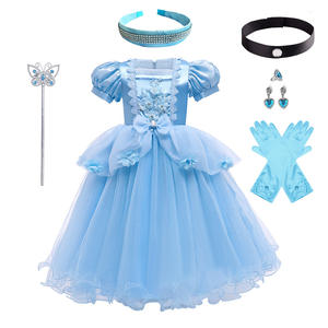 Venta al por mayor de disfraces azules para niñas, disfraces de películas y TV, disfraces de Halloween, disfraces de princesa <span class=keywords><strong>Cenicienta</strong></span> - Product Image 1