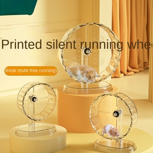 Super grand jouet de roue de course en plastique muet pour Hamsters Djungarian Style Sport avec support de rouleau - Product Image 2