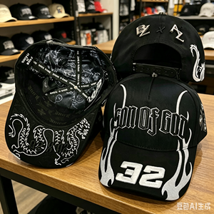 หมวกแก๊ป Gorras G5 Jc รุ่น Exodus 14 สีดำหนังกลับ 5 ชิ้น แบบ unisex หมวกเบสบอล ตัวอักษร Dobby ประดับโลหะและเพชร จัดส่งรวดเร็ว - Product Image 3