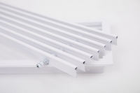 Grille de barre linéaire en aluminium pour système HVAC Grilles murales à charnière carrée avec noyau amovible