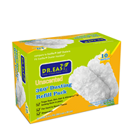 Dr. easy Plumeau en microfibre ultra-fine électrostatique pour dépoussiérage, absorbe la poussière dans les coins difficiles d'accès, nettoyage multifonction, 10 recharges
