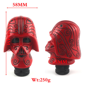 Pomo de Palanca de Cambios Doble Universal XGS de Fábrica OEM al por Mayor con Mango Negro y Rojo Warrior para Palanca Manual y Automática - Product Image 1