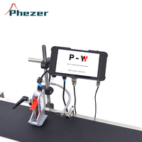 Máquina de Codificación por Inyección de Tinta en Línea Phezer PW1 para Latas, Botellas de Vidrio, Bolsas de Plástico y Cartones, Codificador Automático de Datos Variables por Lotes