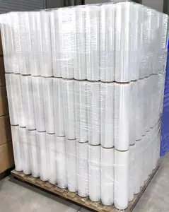 OEM Stretch film plastic for packaging transparent pallet wrap Film Plastic Film Roll Form Printed Moisture Proof Customized