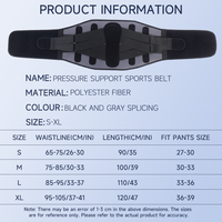 Ceinture de Soutien Lombaire Ajustable en Gros pour Usine avec 4+1 Barres de Soutien Intégrées pour la Protection de la Taille et les Exercices Sportifs