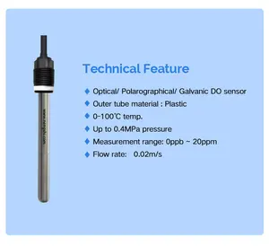 Nengshi 30 anni di fabbrica ISO9001 elettrodo di ossigeno disciolto di grande misura sonda di ossigeno disciolto fare sensore