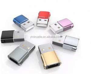 Hot Sales 2pack Aluminium Alloy <b>USB</b> a Male to <b>USB</b> C Female <b>Adapter</b> for Smart Phone Laptop Charging Transfer Sync Connector - Product Image 5
