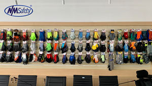 NMsafety Guantes de PVC rojos Guantes de pesca sumergidos en aceite Guantes de seguridad de trabajo impermeables para productos químicos - Product Image 4