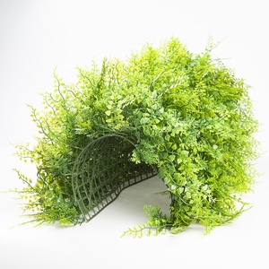 ZC 3D แนวตั้ง Greenery ป่าผนังพลาสติกประดิษฐ์พืชหญ้าดอกไม้ตกแต่งผนัง <span class=keywords><strong>Tizen</strong></span> ผนัง Greenery ป่า - Product Image 3