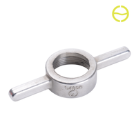 Matériel de valve en acier inoxydable OEM, moulé par procédé de cire perdue au silicat de lamine, certifié ISO9001, avec poignée filetée de type T