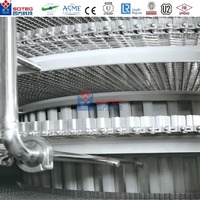 SQUARE nantong machine de congélation rapide azote liquide double tambours iqf congélateur en spirale à vendre