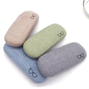 Mode étui à lunettes tissus en lin dur étuis à lunettes couverture de protection pour hommes femmes lunettes de soleil lecture lunettes boîte - Product Image 2