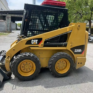 รถตักล้อยาง CAT 226B3 สีเหลือง อุปกรณ์ก่อสร้าง เครื่องจักรมือสอง พร้อมเครื่องยนต์ มอเตอร์ ปั๊ม และเกียร์บ็อกซ์ - Product Image 6