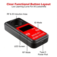Testeur de fréquence de clé de voiture RFID WOYO PL021, pour tous les détecteurs de clés de voiture à radiofréquence, reconnaît ASK/FSK, affiche l'identification et le type de la puce