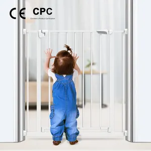 Chocchick OEM Fence Pet Barrier Swing Door Rotate Bolt Latches Door Slide Plastic Safety Baby Gate 78Cm For Stair