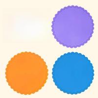 Dessous de verre carré simple personnalisé OEM Cadeau rond isolé en silicone Dessous de verre promotionnels pour la maison Dessous de verre pour bar
