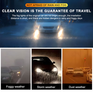 LELANPU - Proyector LED Auxiliar para Motocicleta, 4 Lentes, 40 W, Sumergible, 12 V, 24 V, Chip CSP, Luz Antiniebla Amarilla y Blanca - Product Image 2