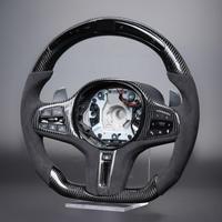   Volant chauffant en fibre de carbone avec LED, vibrations et antidérapant – Confort de tourisme amélioré, remplacement pour la plupart des modèles