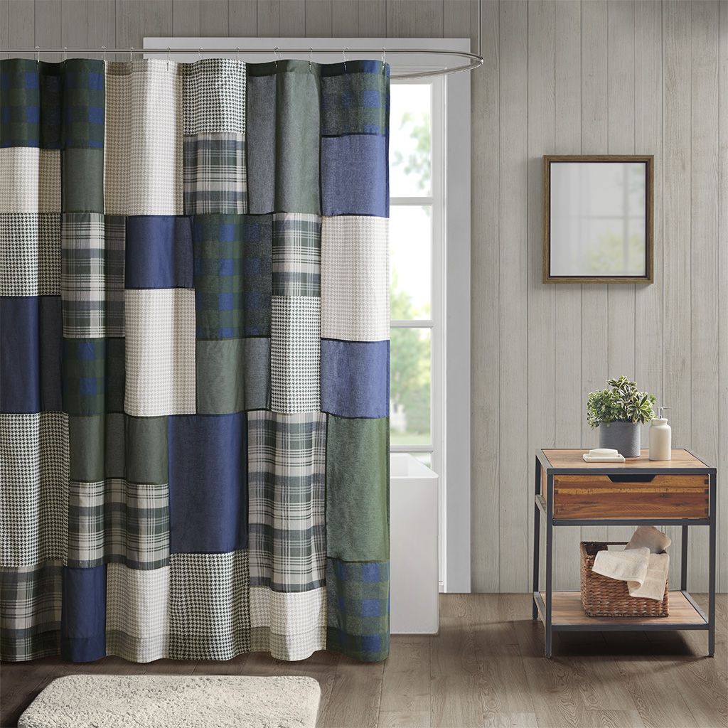 DB Luxury Christmas 3D Printed Polyester Shower Curtain Digital Design with Elegant Pattern for Hotels