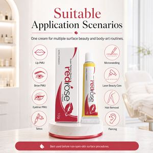 Crème Anesthésiante Tatouage Maquillage Permanent <span class=keywords><strong>Redrose</strong></span> 10g Noir CS Avant Sourcils Lèvres Corps Crème Blanche Extra Forte Super Indolore Beauté - Product Image 6