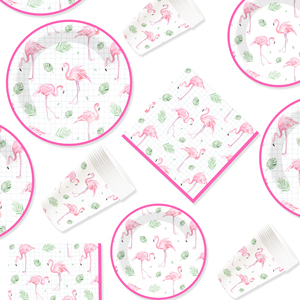 Platos de Papel Ovalados Desechables con Diseño de Flamenco DAMAI, Decoración para Fiestas, Suministros para Fiestas de Cumpleaños, Juego de Vajilla - Product Image 6