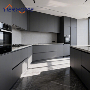 Mueble <span class=keywords><strong>de</strong></span> Cocina Modular para Apartamento, 3 Cajones, Despensa <span class=keywords><strong>de</strong></span> Piso <span class=keywords><strong>a</strong></span> <span class=keywords><strong>Techo</strong></span>, Forma <span class=keywords><strong>de</strong></span> U/L, Preparado para Electrodomésticos Integrados, Suministro al por Mayor - Product Image 3