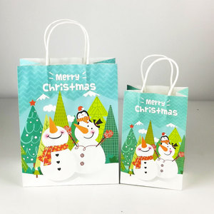Holiday Season <strong>Party</strong> Gift <strong>Favour</strong> Treats <strong>Bags</strong> Goodie Gift Wrapping Ornament Kraft Brown Rustic Paper <strong>Bag</strong> Christmas - Product Image 4