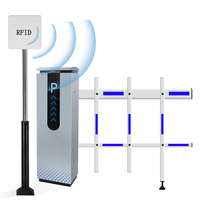 Système de contrôle d'accès automatique pour véhicules par RFID avec barrières de stationnement en métal pour parcs de stationnement et barrières de circulation