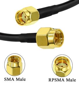 Rp sma זכר סכמה rf coaxial כבל rg58 5m נמוך הפסד נמוך עבור wifi 4g lte אנטנה lora - Product Image 6