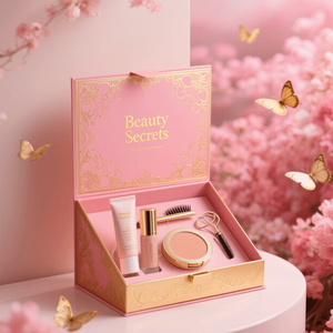 Personalizado novos produtos cosméticos criativos showcase high-end elegante papelão rígido fundação blush cosméticos papel display stand - Product Image 2